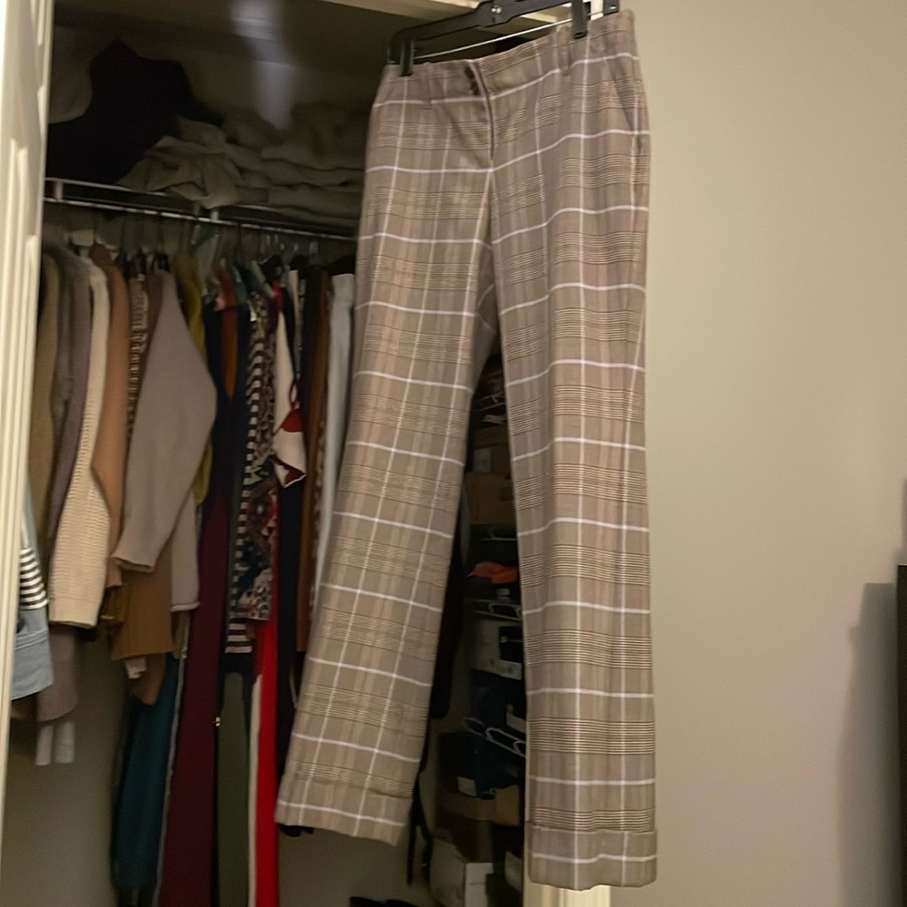Cassidy Fit Cuffed Plaid Pants